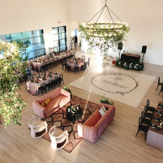 elegant moody wedding venue