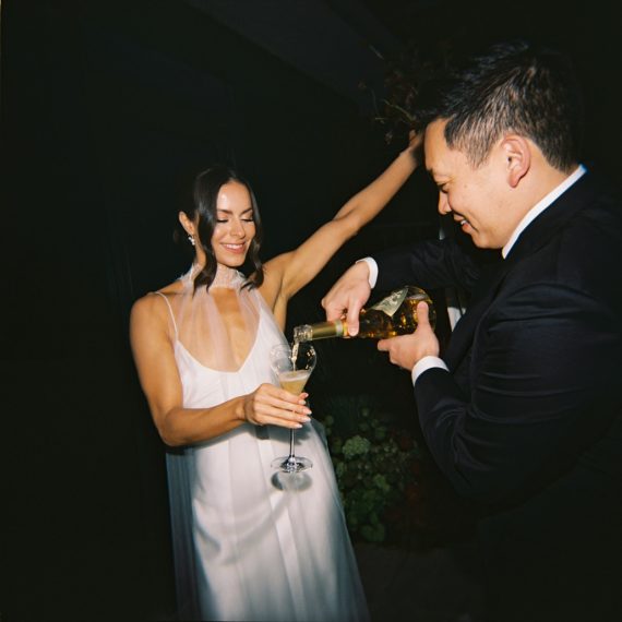 vibrant fall wedding beverage